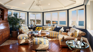 Living room ocean view arts - vibrant free wallpaper for desktop