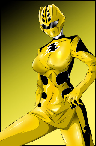 Yellow bodysuit pose de stijl - daphne allen free wallpaper for mobile