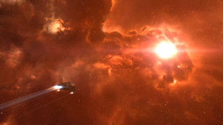 Space ship star sky sun - star in the foreground free wallpaper