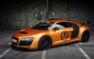 Orange sports car black stripe 3 - a black stripe free wallpaper
