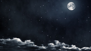 Full moon night sky clouds 2 - the night sky free wallpaper