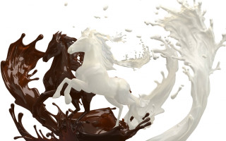 White horse brown horse liquid - a brown horse free wallpaper