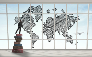 Man luggage worldmap giantess classroom - a world map free wallpaper for desktop