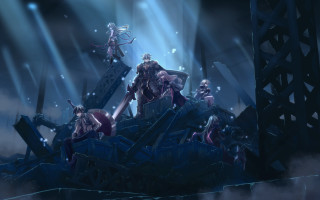 Sky structure beams light armor - ufotable free wallpaper