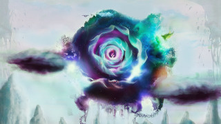 Flower sky clouds person energy - a hand free wallpaper for desktop