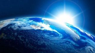 Earth space sun stars milkyway - a bright star in the background free wallpaper