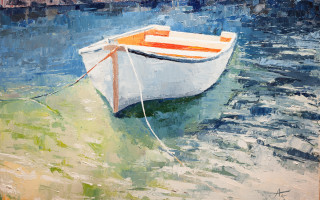 Boat dock water american scene - a rope free wallpaper