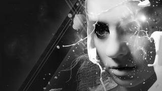 Gothic astronaut moonlight fireworks starry - a strange look free wallpaper