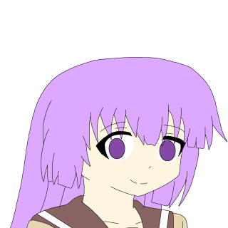 Cartoon girl purple hair big - purple hair free wallpaper