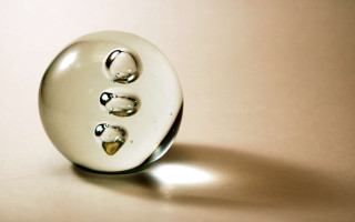 White object three holes table - a white object free wallpaper