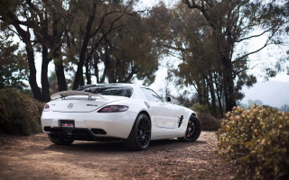 White sports car dirt road 3 - a dirt road free wallpaper