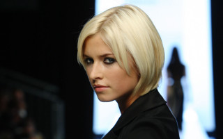Blonde bob black outfit portrait - blond free wallpaper