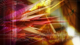 Colorful abstract geometric digital sunset - a colorful abstract design free wallpaper