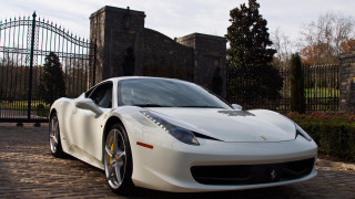 White sports car neoclassicism marble - area free wallpaper