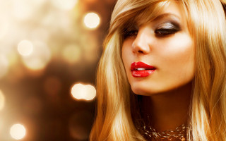 Blonde lipstick bokeh moon gothic - red lipstick free wallpaper