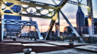 Bridge city sunset architecture skyline - elizabeth charleston free wallpaper