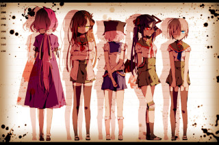 Anime girls grungy background wall - grungy free wallpaper for desktop