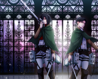 Couple people gate sword hand - remodernism free wallpaper