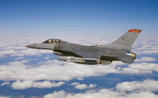 Fighter jet clouds blue sky 5 - carl eugen keel free wallpaper