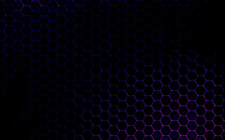 Black purple hexagon pattern red - a red light in the middle of the image free wallpaper
