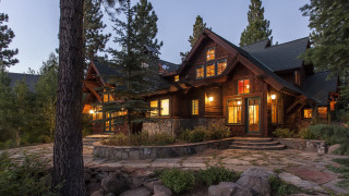 Large house stone walkway tree - a tree in front free wallpaper