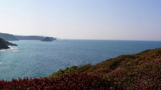 Lake hill boat sunset mountain - a view of a body free wallpaper for desktop