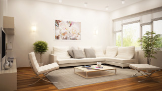 Living room white couch coffee - a living room free wallpaper