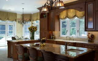 Kitchen center island sunflower window - a sunflower free wallpaper