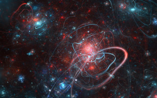 Star cluster red blue spiral - spiral design free wallpaper