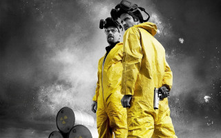 Yellow suits gasmasks oil smoke - oil free wallpaper