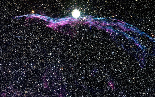 Large star night sky aurora 2 - cosmic free wallpaper