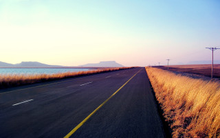 Road water mountain sky beach - breyten breytenbach free wallpaper