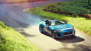 Blue sports car driving green - adam szentpétery free wallpaper for desktop