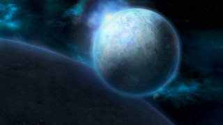 Blue planet space art aurora - the planet free wallpaper