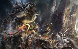 Giant monster man sword demon - a giant monster free wallpaper for desktop