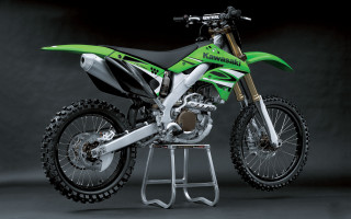 Green black dirt bike stand - david budd free wallpaper