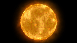 Sun moon planet mandelbrot space - a yellow circle free wallpaper