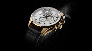 Watch white dial black strap - baroque free wallpaper