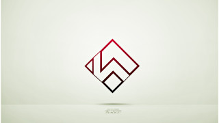 Red black abstract geometric girls - free minimalism wallpaper