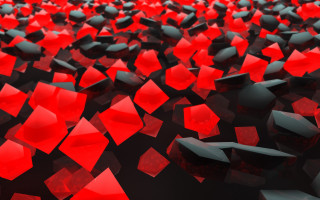 Red black objects room crystal - a large group free wallpaper