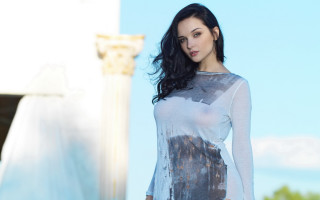 Elina karimova white black dress - pale free wallpaper