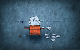 Cartoon character chair money night - a cord free wallpaper