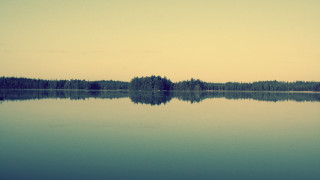 Lake trees sky clouds matte - evaline ness free wallpaper for desktop