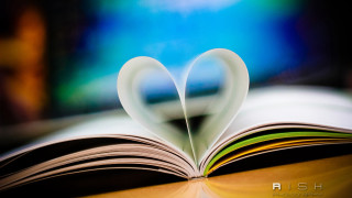 Heart shaped pages book love - page free wallpaper