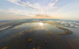 Lake trees sun clouds tilt - boleslaw cybi free wallpaper