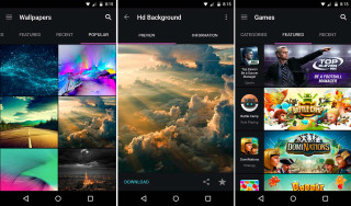 Three screens different images cell - behance hd free wallpaper