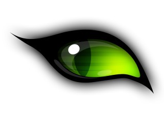 Green eyeball shadow glowing occlusion - the bottom of it free wallpaper