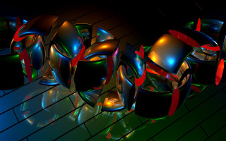 Shiny objects tiled floor red - elizabeth murray free wallpaper