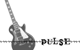Guitar fence pulse abstract illusionism - wire fence free wallpaper