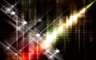 Colorful abstract lines stars light - the top of the image free wallpaper for desktop